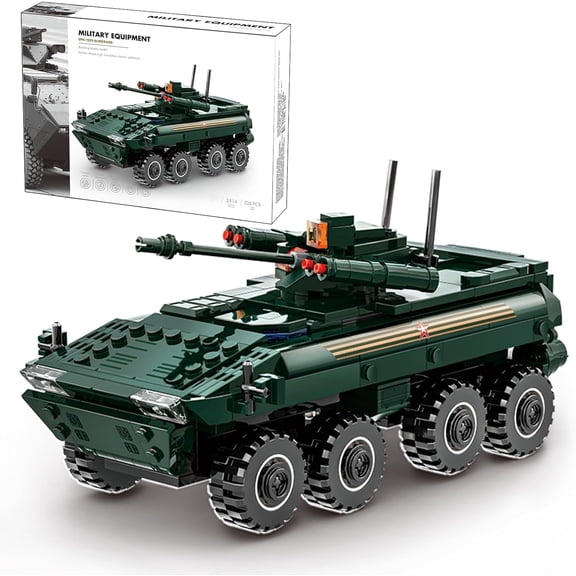 Military Vehicle Building Blocks Sets,Armored Model Brick Set Highly Detailed Set for Military Enthusiast,(VPK-7829 BUMERANG)