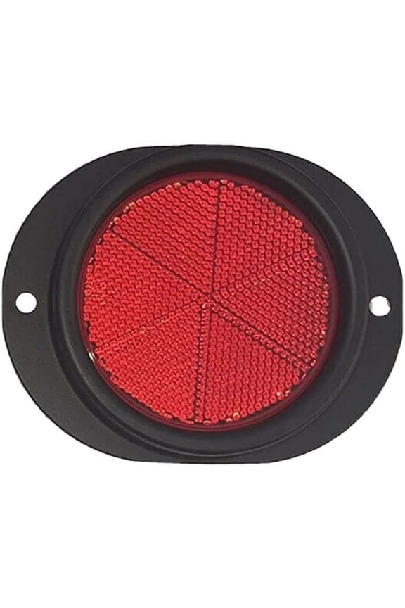 Military Vehicle Reflector - single - Black/ Red