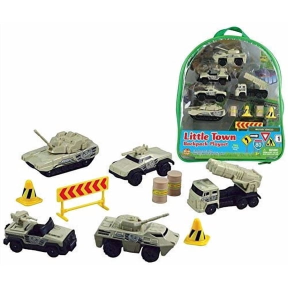Military Vehicles Backpack Playset