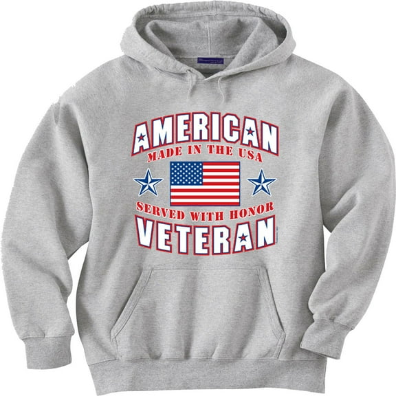 Military Veteran American Flag Hoodie Sweatshirt Clothing Accessories Gifts Mens