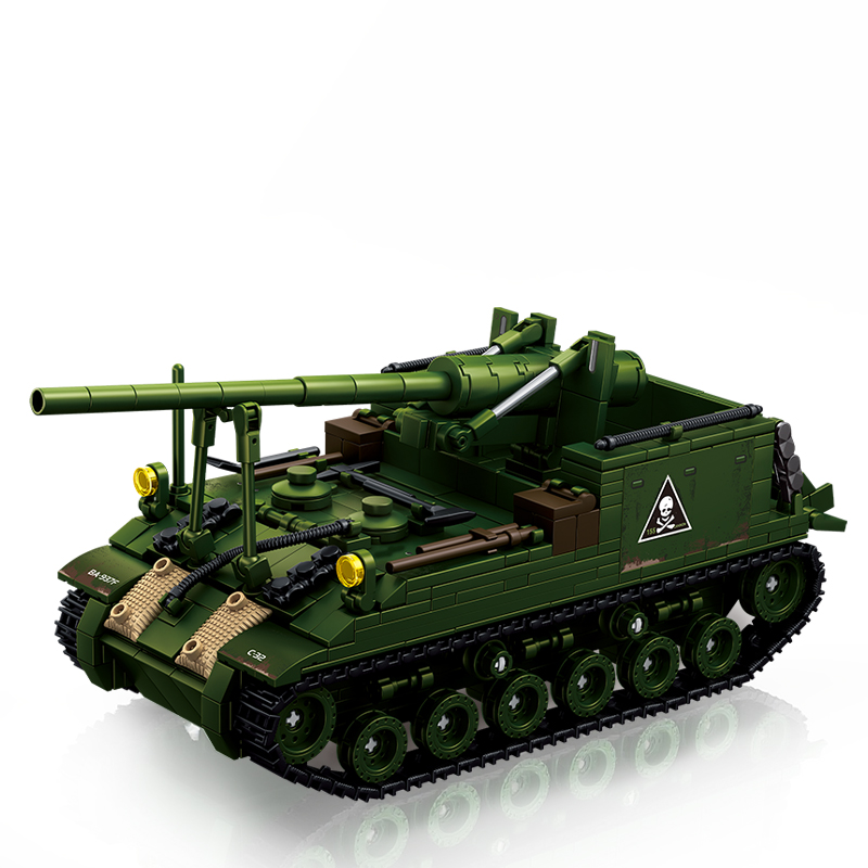 Military WW2 MOC Army Main Battle Tank Armored Vehicle Fighter Soldiers ...