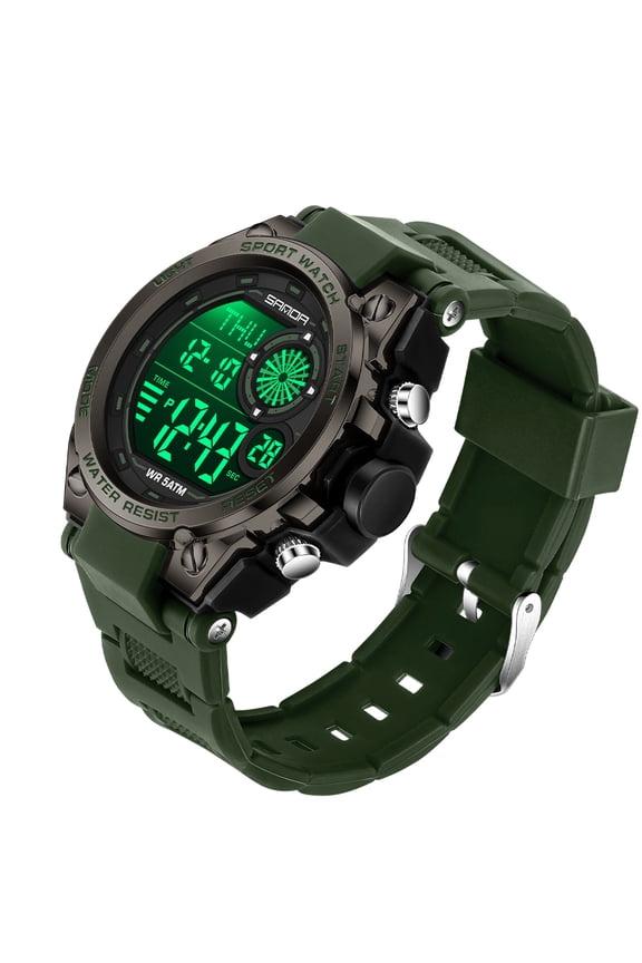 Military Watch for Men, Waterproof Digital Sport Watch with Alarm, Backlight, Large Display, Chronograph Stopwatch