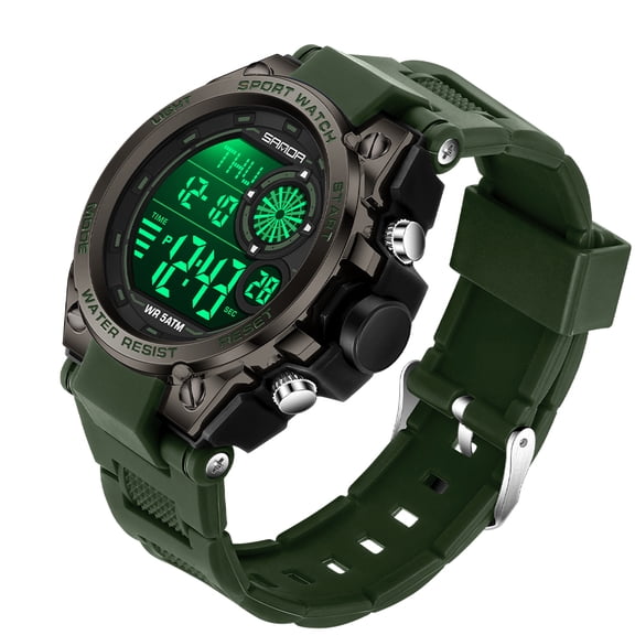 Military Watch for Men, Waterproof Digital Sport Watch with Alarm, Backlight, Large Display, Chronograph Stopwatch