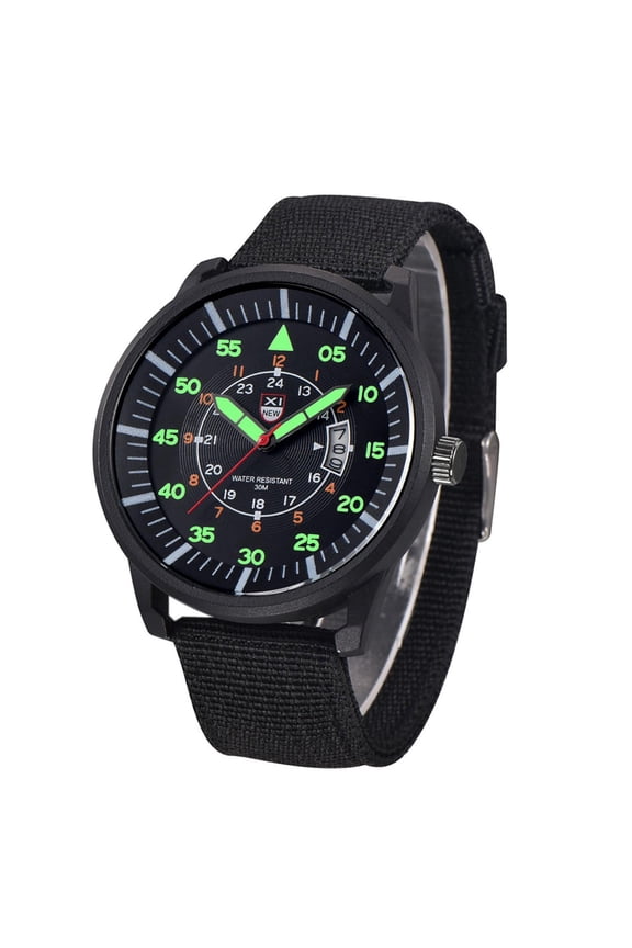 Military Watches for Men,Expedition Watches for Men,Outdoor Mens Date Stainless Steel Military Sports Analog Quartz Wrist Watch,Unisex Military Watches Sport(A )