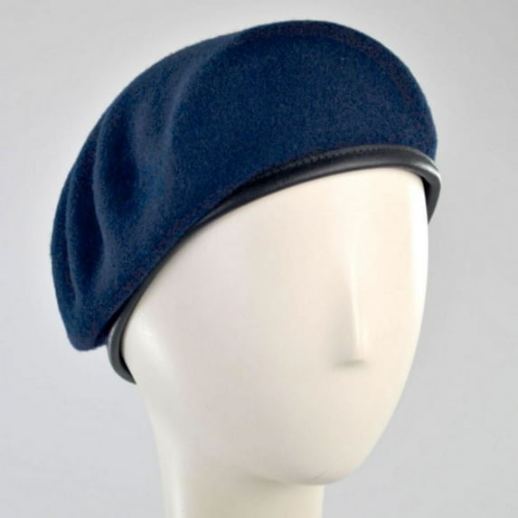 Military Wool Beret - 7 - Navy Blue