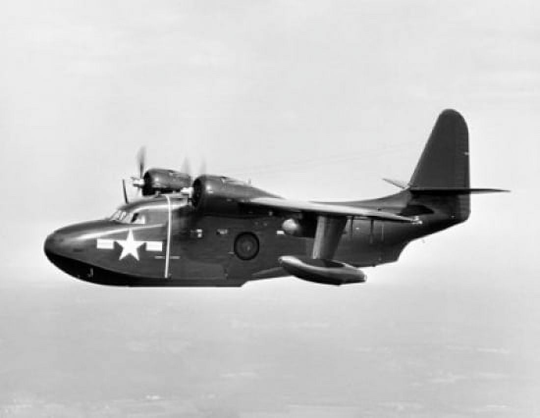 Military airplane in flight Canvas Art - (24 x 36)