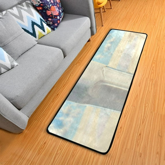 Milk 72×24 inch Runner Rug Non-Slip Pads Ares Rugs Washable for Bedroom Bathroom Living Room