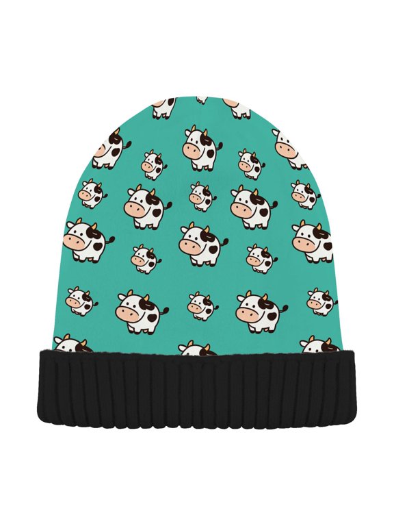 Milk Beanie Hat Unisex Warm Winter Hat Cap For Women Men Winter Running
