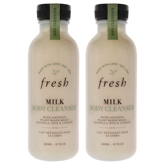 Milk Body Cleanser by Fresh for Women - 8.7 oz Cleanser - Pack of 2