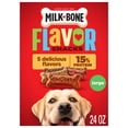 thumbnail image 1 of Milk Bone Flavor Snacks Large Dog Biscuits, Flavored Crunchy Dog Treats, 24 oz Box, 1 of 13