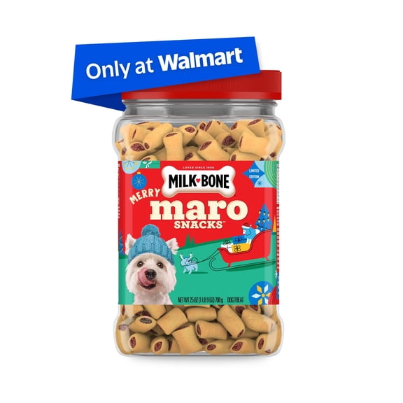 Milk Bone Merry MaroSnacks Dog Treats, 25 oz canister