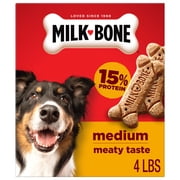 Milk Bone Crunchy Medium Dog Treats, 4 Lb. Box, Original Beef Flavor