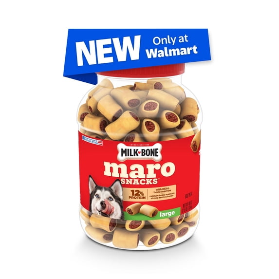 Milk Bone MaroSnacks Large Dog Treats with Real Bone Marrow, 40 ozs