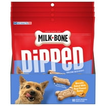 Milk Bone Dipped Dog Biscuits Baked With Real Peanut Butter, 12 oz