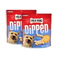 MilkBone Dipped Dog Treat AIF4 Biscuits Baked with Real Peanut Butter