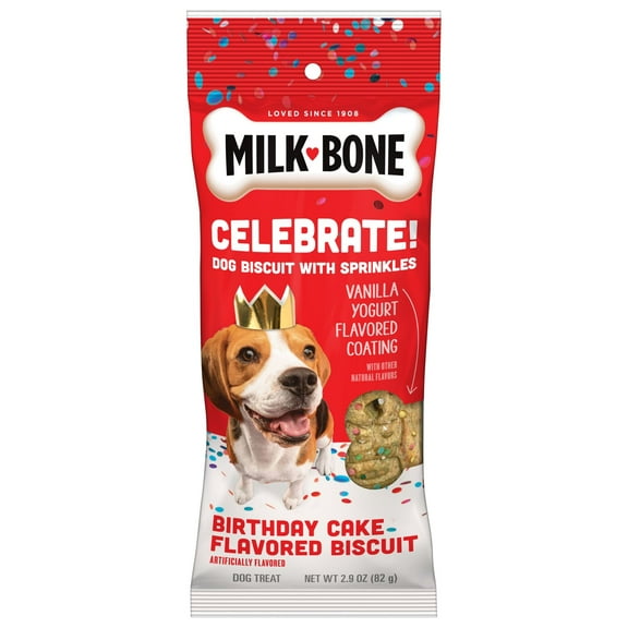 Milk Bone Extra Large Dipped CELEBRATE! Dog Biscuit, 2.9 oz Pouch