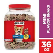 Milk-Bone Flavor Snacks Mini Dog Biscuits, Flavored Crunchy Dog Treats, 36 oz.