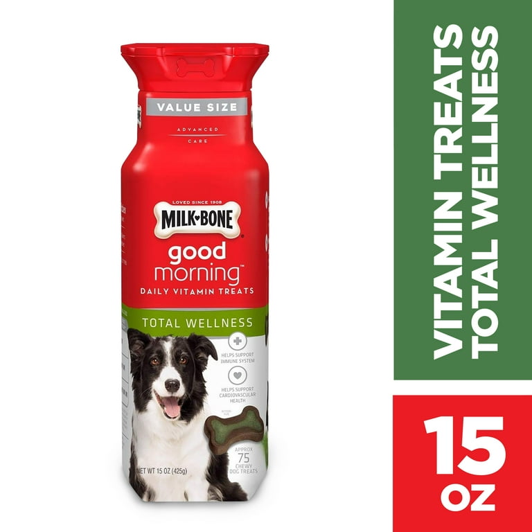 Milk Bone Good Morning Daily Vitamin Dog Treats Total Wellness 15 Ounces