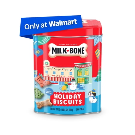 Milk Bone Holiday Dog Biscuits, 24 oz Tin