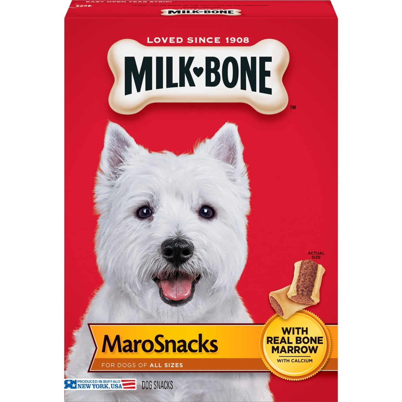 MilkBone MaroSnacks Small Dog Treats with Bone Marrow, 40 oz
