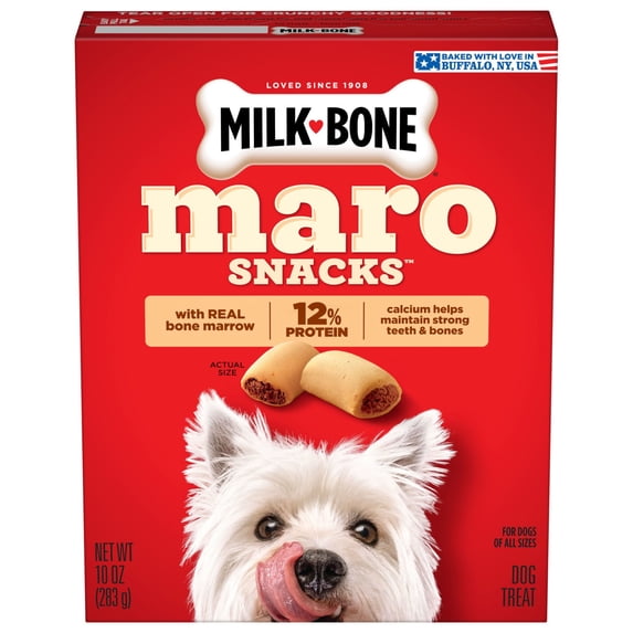 Milk Bone MaroSnacks Small Dog Treats With Bone Marrow, 10 ozs