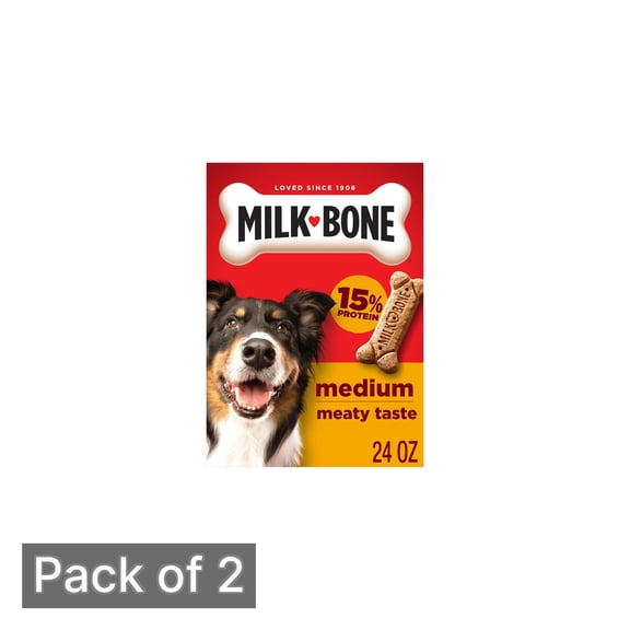Milk-Bone Dog Treats, Medium 24 oz Box (Pack of 2)