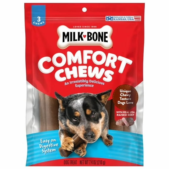 Milk-Bone Comfort Chews Dog Treats Beef, 1ea/7.4 oz