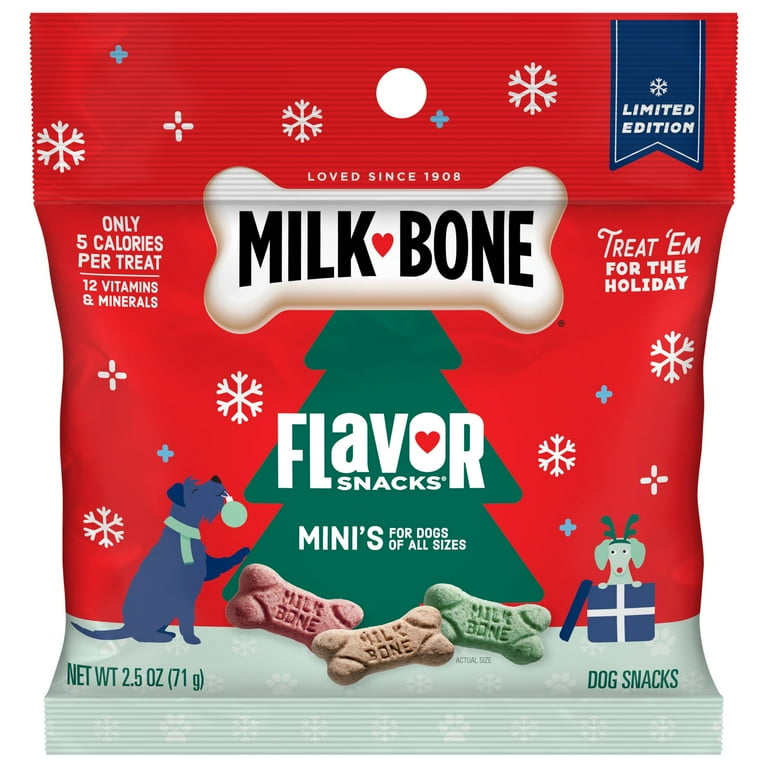 Milk Bone Mini s Flavor Snacks Biscuits Holiday Dog Treats 2.5