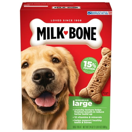 Milk Bone Original Biscuits, Large Dog Treats, 24 oz Box