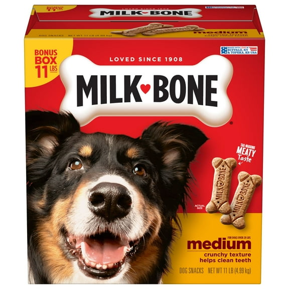 Milk-Bone Original Dog Biscuits, Medium Crunchy Dog Treats, 11 lbs.