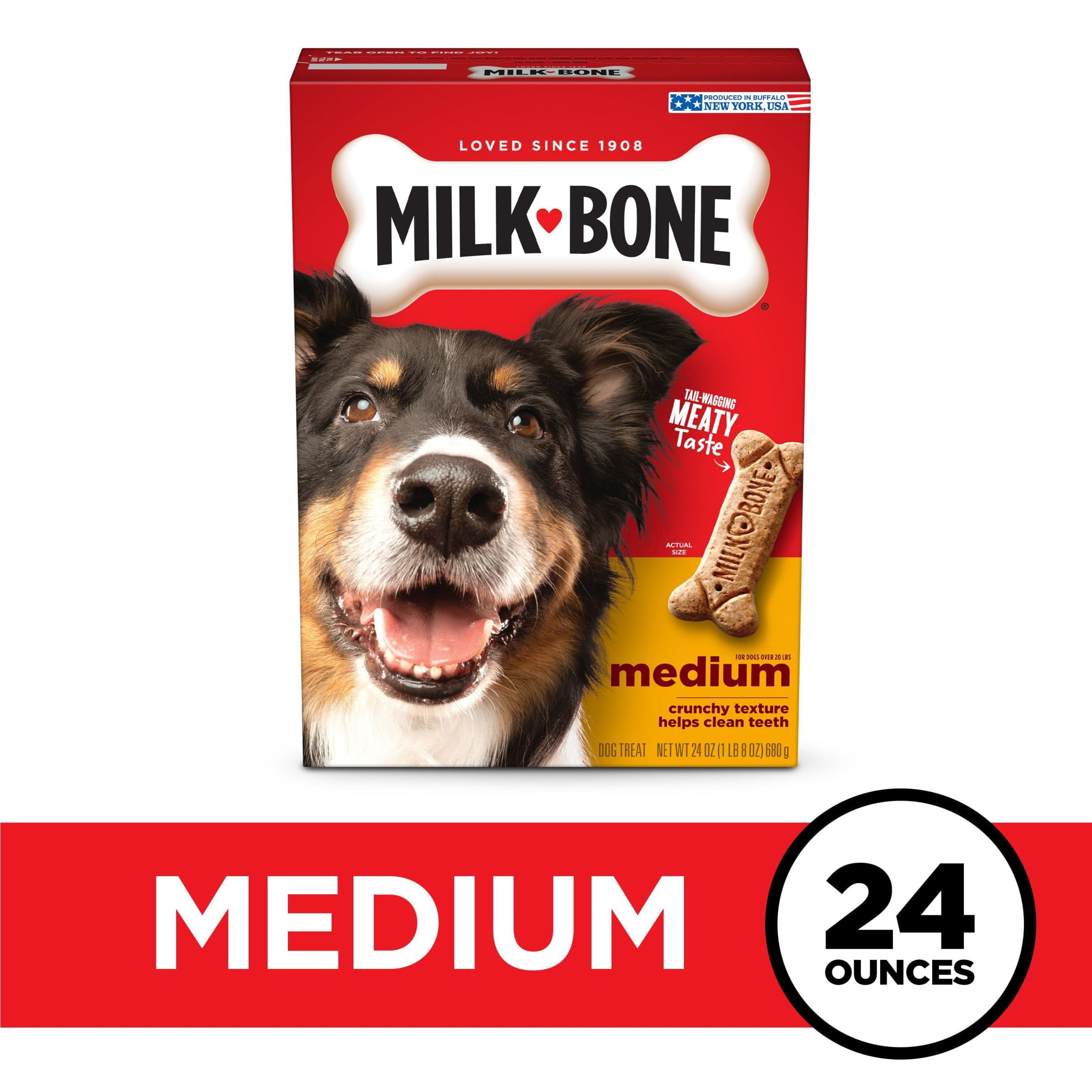 Milk Bone Original Biscuits, Medium Dog Treats, 24 oz