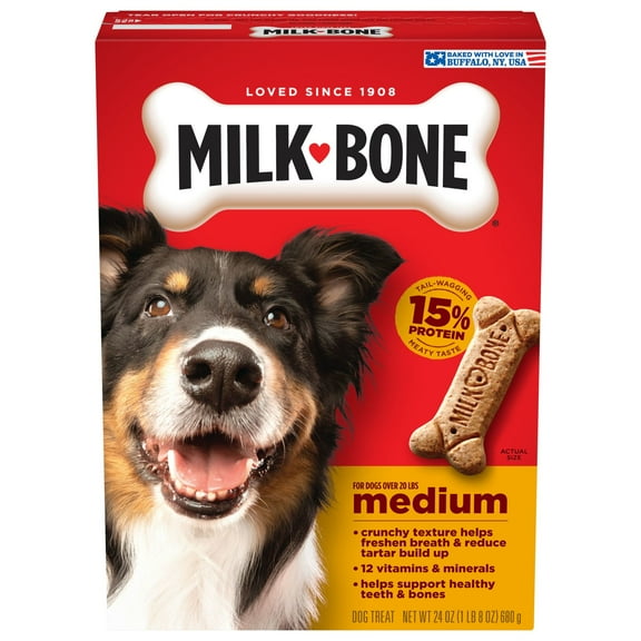Milk Bone Original Biscuits, Medium Dog Treats, 24 oz Box