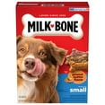thumbnail image 1 of Milk Bone Peanut Butter Flavor Naturally & Artificially Flavored Dog Biscuits, Small Crunchy Dog Treats, 24 ozs, 1 of 10