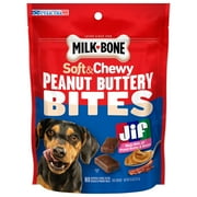Milk Bone Peanut Buttery Bites Soft Dog Treats With Real Peanut Butter & Bacon, 4.5 oz Bag
