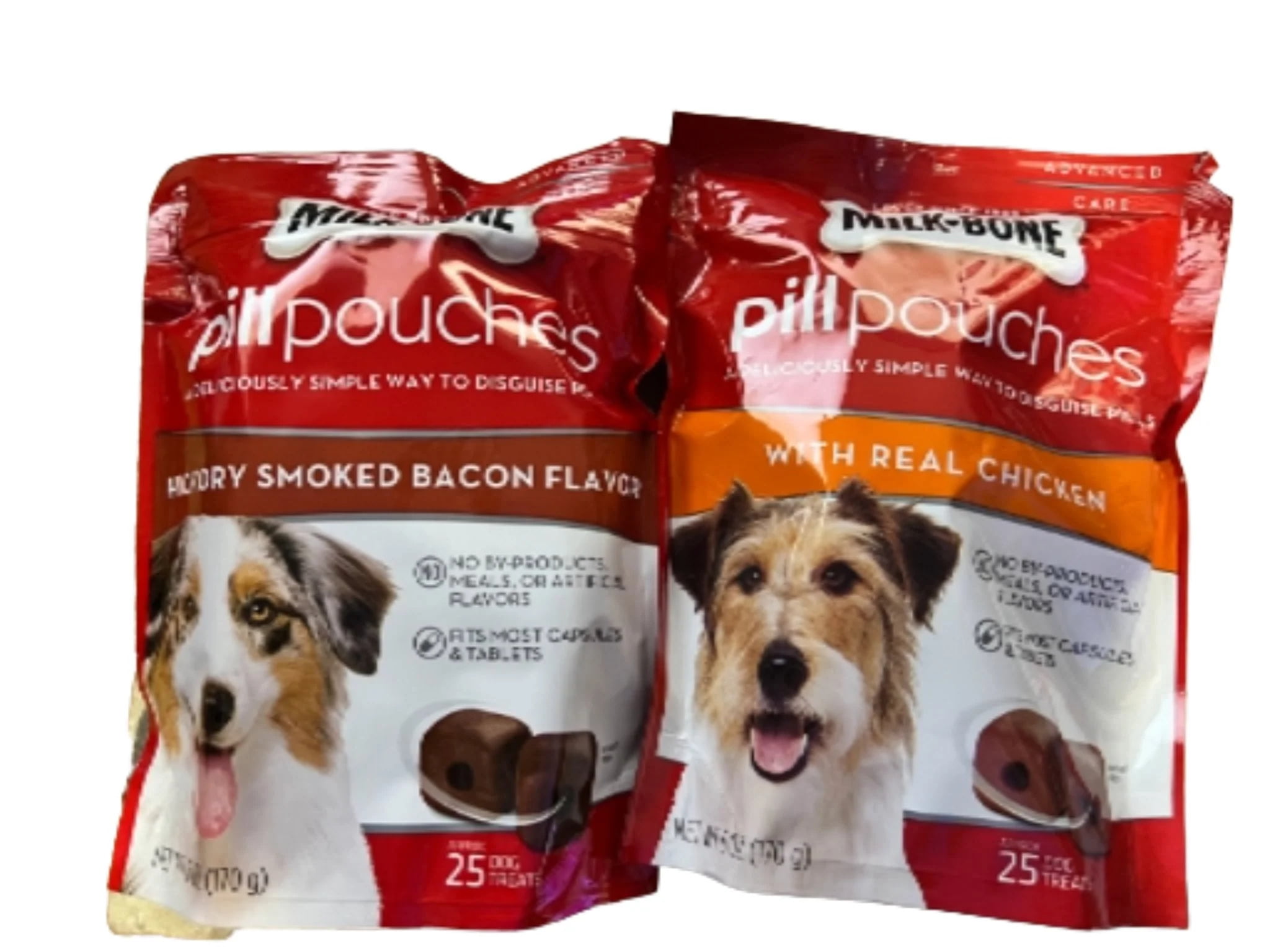 MilkBone Pill Pouches Hickory Smoked Bacon Flavor 6 oz