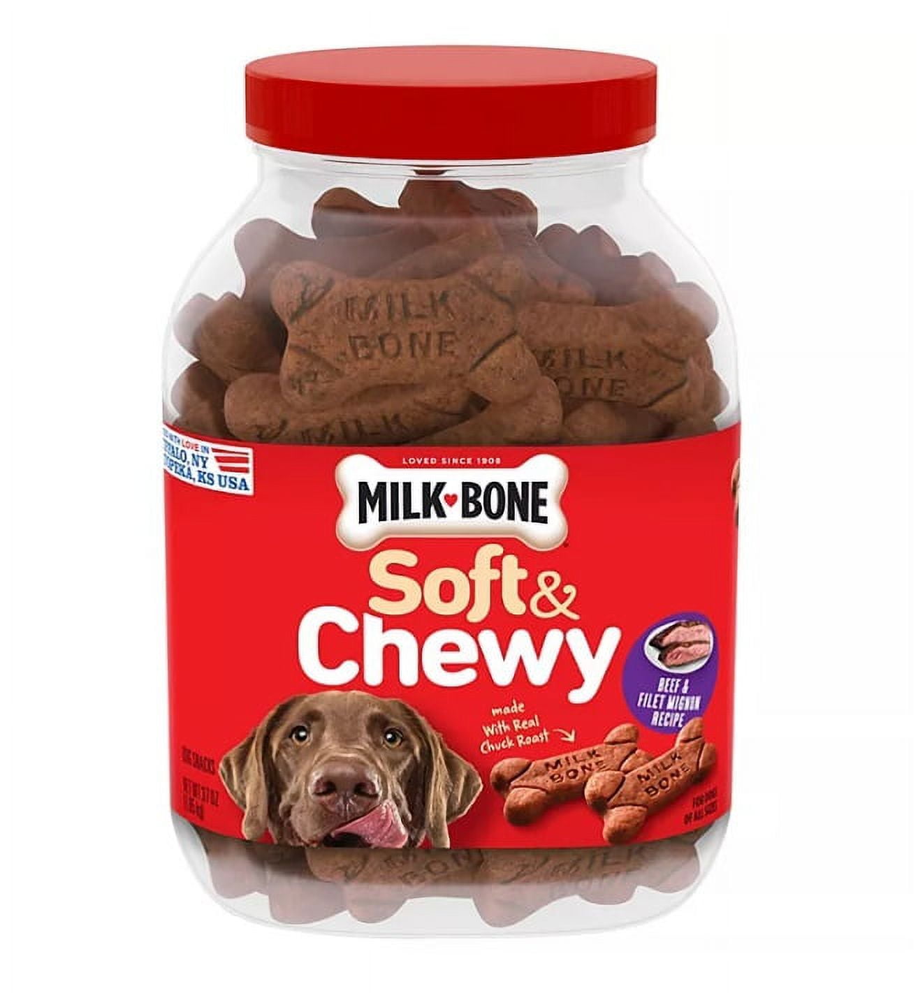 Milk Bone Soft Chewy Beef Filet Mignon Recipe Dog Snacks 37