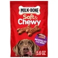 thumbnail image 1 of Milk Bone Soft & Chewy Dog Treats, Made with Real Beef & Filet Mignon, 5.6 oz Pouch, 1 of 13