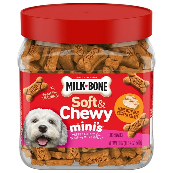 Milk Bone Soft & Chewy Mini’s Dog Treats Made With Real Chicken, 18 oz
