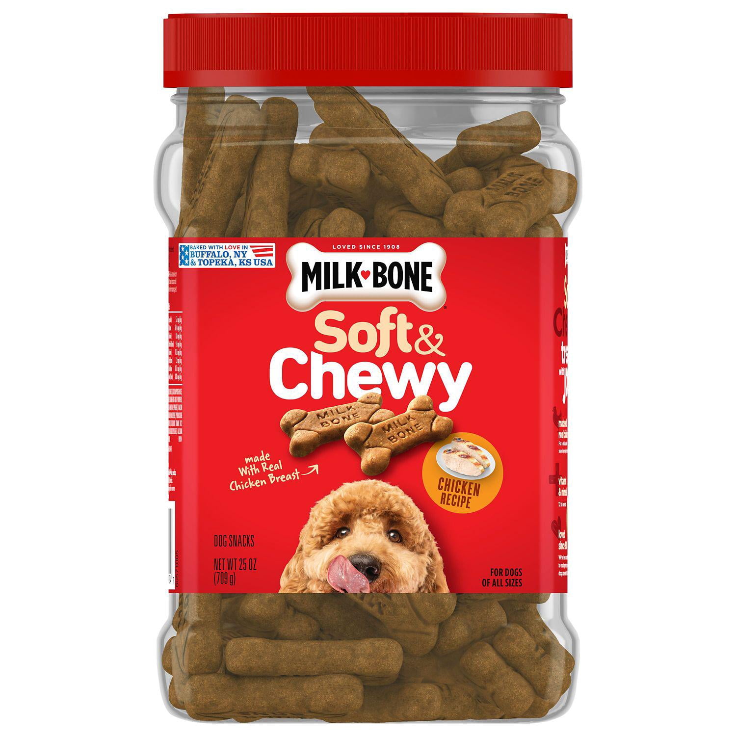 Milk Bone Soft and Chewy Chicken Flavor Dog Treats, 25 oz.