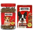 thumbnail image 1 of Milk-Bone Soft and Chewy Chicken Snacks and GravyBones Dog Biscuits Value Bundle, 1 of 3