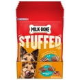 MilkBone Stuffed Dog Treats MMF7 with Real Bacon & Beef, 10 Ounce