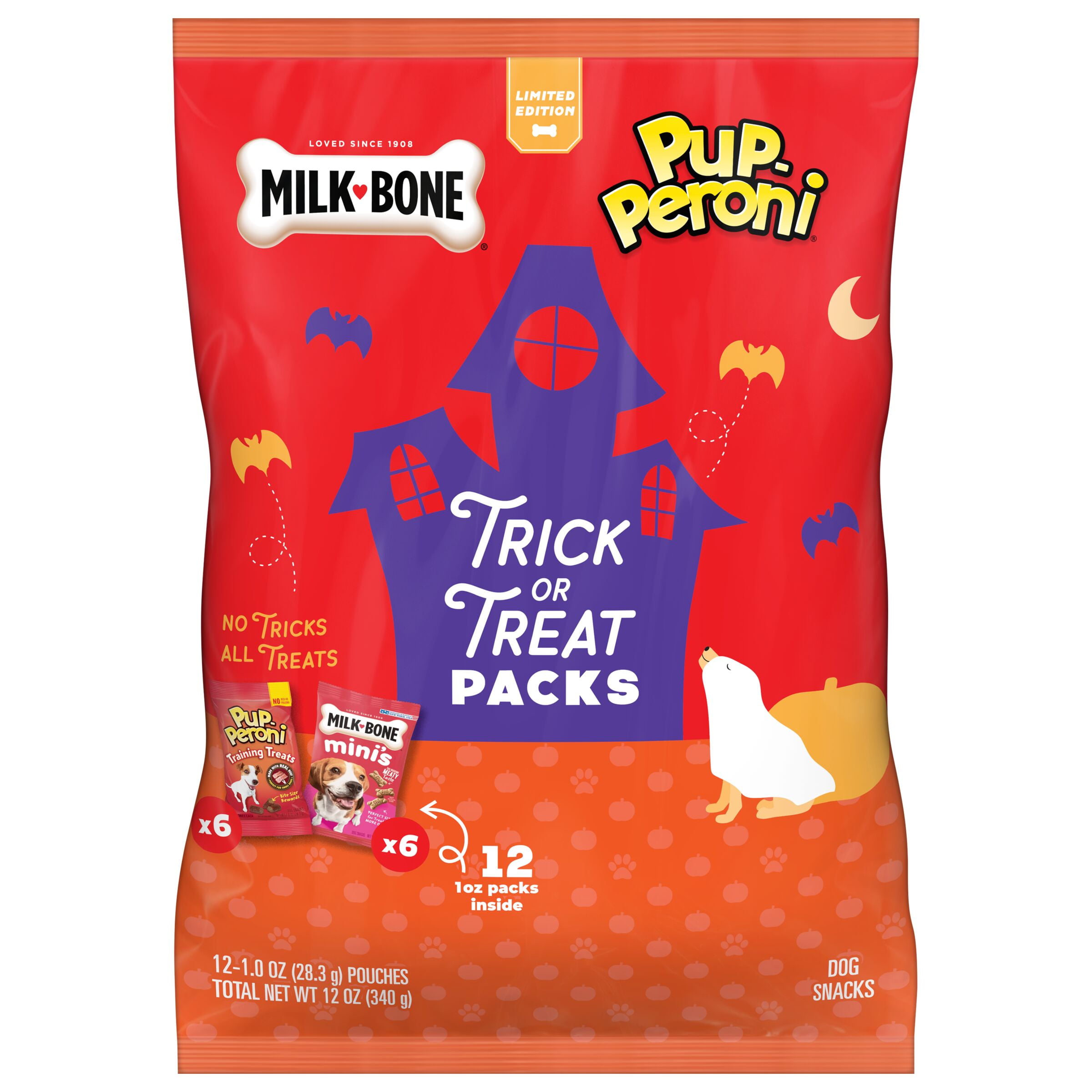 Milk-Bone and Pup-Peroni Trick or Treat Packs, 12oz Bag