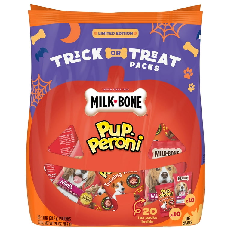 Milk Bone and Pup Peroni Trick or Treat Packs 20oz Bag Walmart