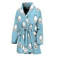 thumbnail image 1 of Milk Bottle Cartoon Pattern Women Bathrobe One Size Univeral Fits, Cartoon Film Cute Funny Fashion Lightweight Plush Fleece Long Robe For Women, 1 of 3