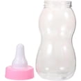 thumbnail image 1 of Milk Bottle-Shaped Coin Bank, PVC Savings Money Box with Screw Cap, Decorative Desktop Storage Container, Reusable Coin Holder for Home Office Shelf Décor (1pcs Pink ), 1 of 4