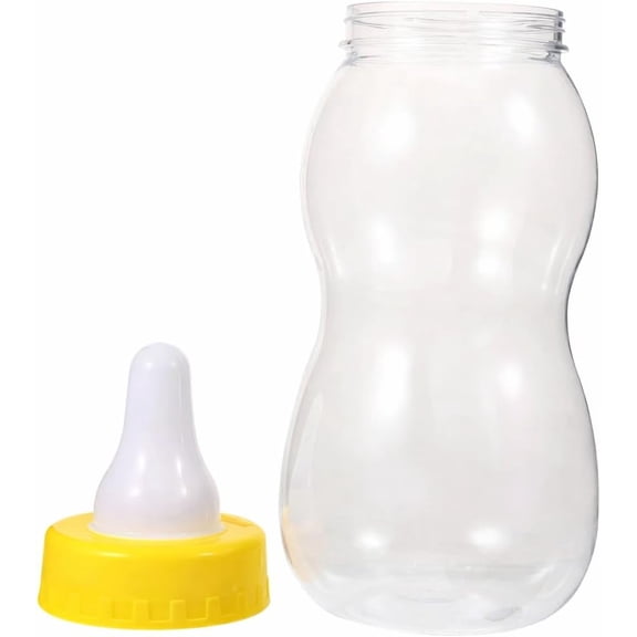 Milk Bottle-Shaped Coin Bank, PVC Savings Money Box with Screw Cap, Decorative Desktop Storage Container, Reusable Coin Holder for Home Office Shelf Décor (1pcs Yellow )