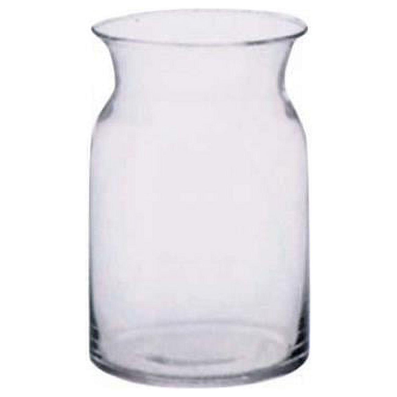 Milk Bottle Shaped Glass Vase