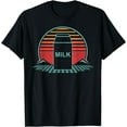 thumbnail image 1 of Milk Carton Retro Dairy Lover Vintage 80s Style Gift T-Shirt, 1 of 2