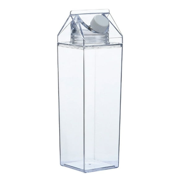 Milk Carton Water Bottle, 34oz Square Water Bottle for Outdoor Sports Travel Camping (1000 ml)