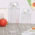 Milk Carton Water Bottle Clear Square Milk Bottles Plastic Leak Proof Cup 1000ml, Reusable